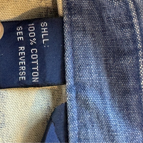 Polo Ralph Lauren Vintage XL Blue White Striped Harrington Zip Jacket rare - Picture 4 of 8